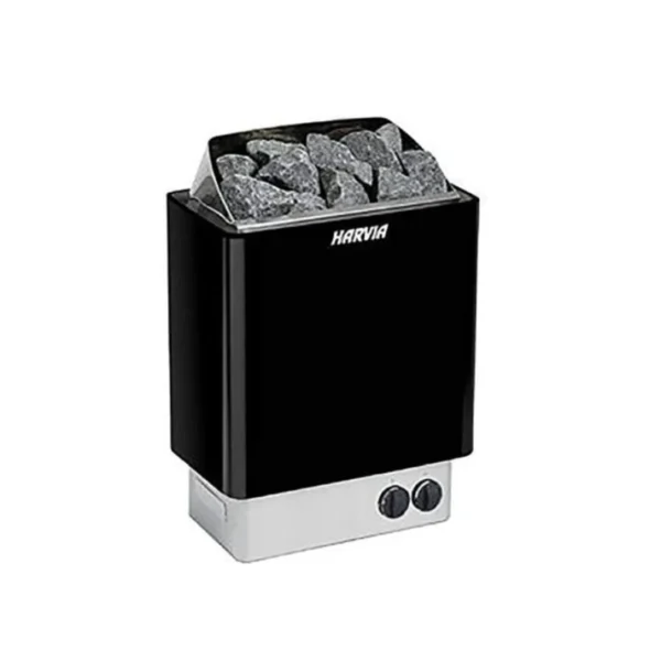 HARVIA KIP45 Black Wall Heater with Built-in Controls HBK450230