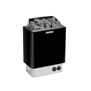 HARVIA KIP80 Black Wall Heater with Built-in Controls HBK800230