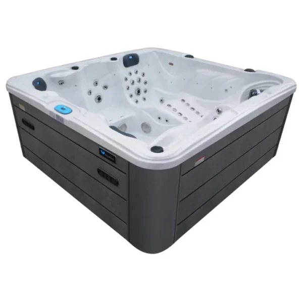 Jacuzzi Model NATUSPA L5/95 Silver + Bluetooth + Speakers + Cover + UV Ladder/Step
