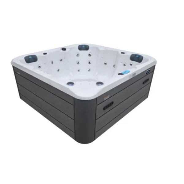 Jacuzzi Model Natuspa S5/52 Silver with Grey + Cover + UV Steps