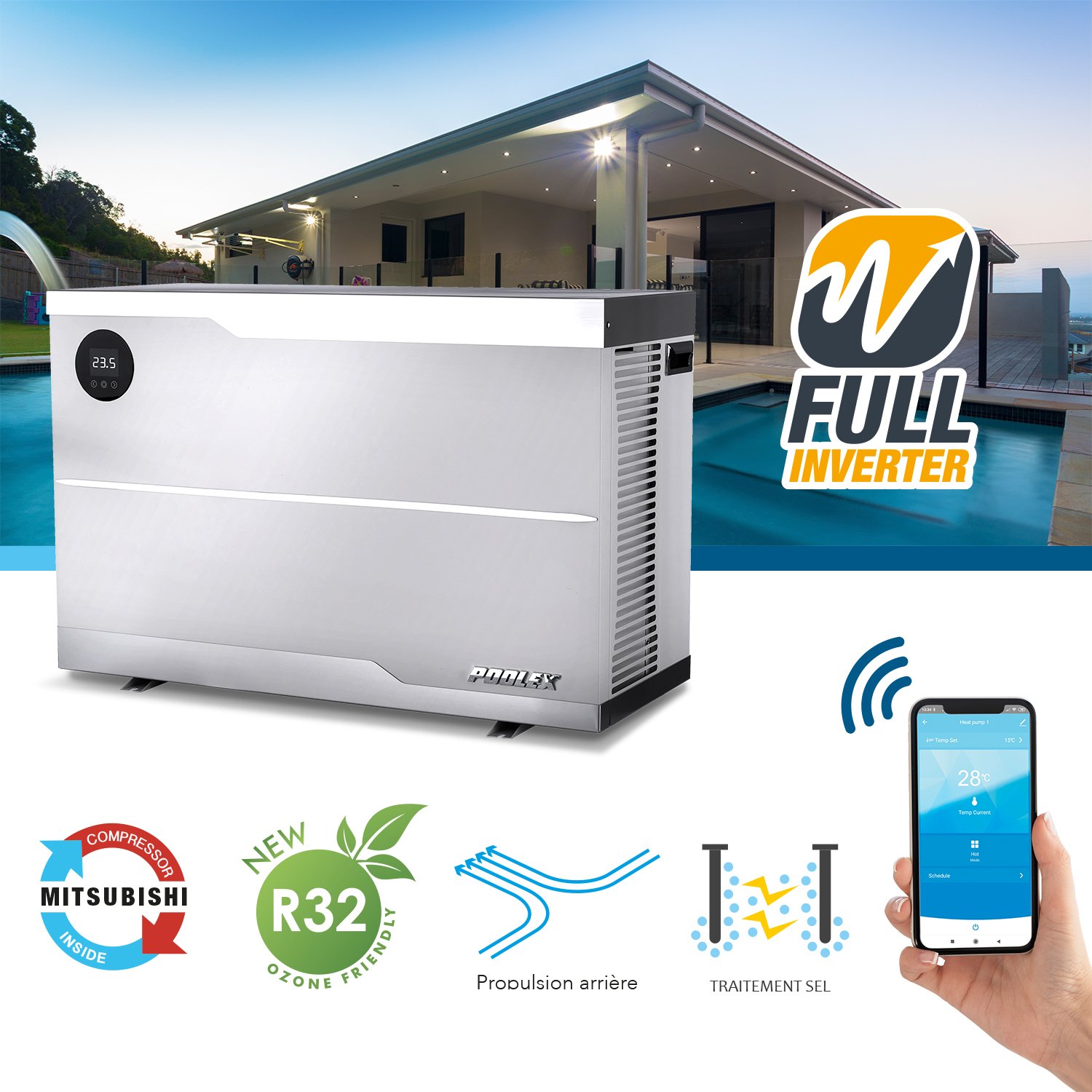 Silent Jet Fi Swimming pool heat pump