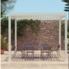4M X 3M White Bioclimatic Pergola